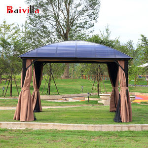 Support de jardin Loisirs Gazebo en aluminium Baivilla Well Design Outdoor Rainproof with Net LED PVC Metal Square Aluminium UV Resident - Product Image 3