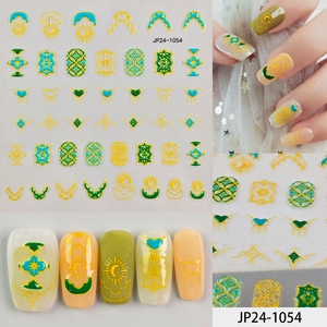 Pegatinas de Tatuajes Florales Temporales <span class=keywords><strong>en</strong></span> 5D, Ecológicas, con Diseño de Luna, Estrellas y Granos - Product Image 4