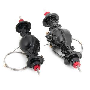 Eje Trasero Diferencial de Aleación Metálica con Batería, Engranaje de Acero Integrado para Camión <span class=keywords><strong>Tamiya</strong></span> 1/14, Piezas de Remolque para Auto <span class=keywords><strong>RC</strong></span> - Product Image 4