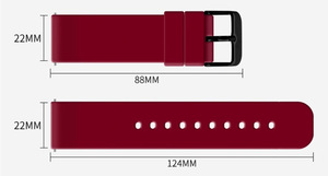 Correa de reloj deportivo de silicona de alta demanda, reloj inteligente de 20mm y 22mm de ancho para Huawei GT3/GT2/<span class=keywords><strong>Honor</strong></span> <span class=keywords><strong>Magic</strong></span> <span class=keywords><strong>2</strong></span>, pulsera de silicona transpirable - Product Image 3