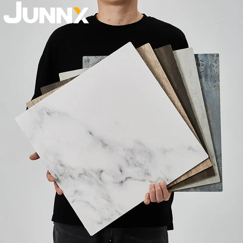 Junnx Custom Logo 16Inch Marmer Hout Cement Fotoshoot Achtergrond Plaat Voedsel Cosmetica Fotografie Achtergrond Board