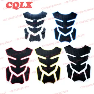 Motorcycle 3D Sticker Decal Gas Oil Fuel Tank Pad Protector fish bone Sticker Suitable for Yamaha Suzuki Kawasaki Honda