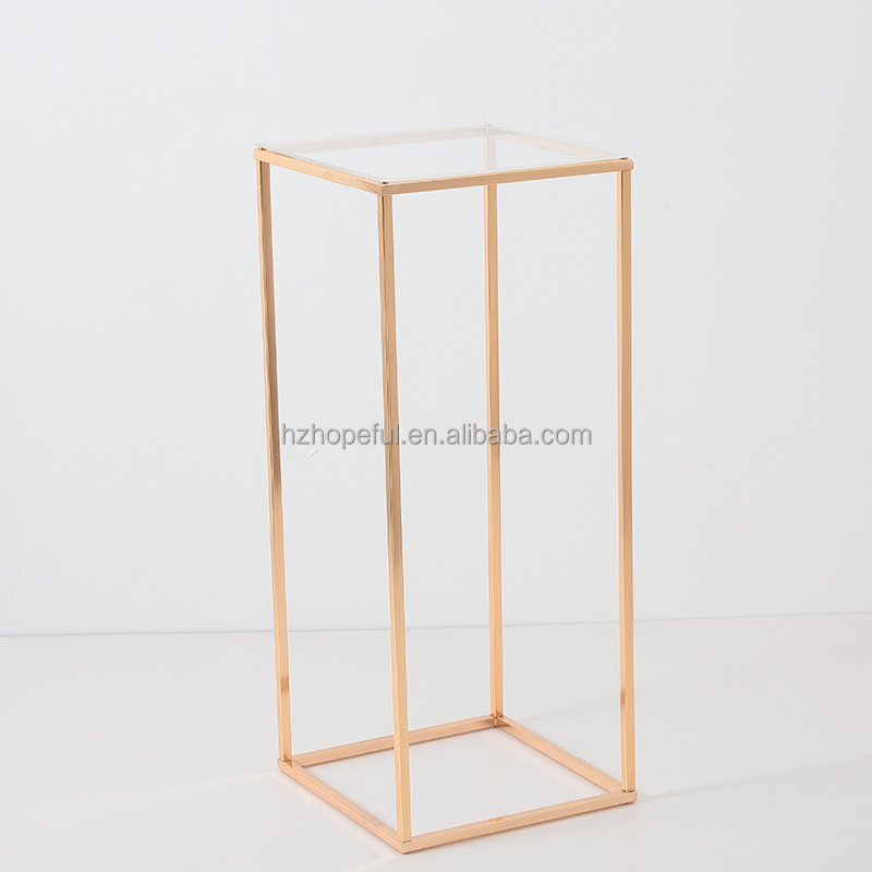 El soporte de flor del metal, El top es placa de acrílico
