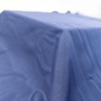 Tissu tricoté en maille de polyester 12D semi-double face bleu, haute élasticité, doux pour la peau, couleur unie, pour robes et cheongsams, teinture