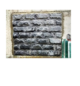 Dalles de pierre calcaire naturelle noire du Rajasthan, qualité supérieure, carreaux de pierre calcaire polis pour les murs, les sols et les espaces extérieurs de la maison - Product Image 1