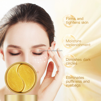 Masques pour les yeux personnalisés Gel collagène anti-âge 24k Masques pour les yeux Patches Vente en gros