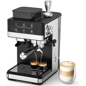 Cafetera <span class=keywords><strong>Espresso</strong></span> y Cappuccino de <span class=keywords><strong>20</strong></span> Bares, Cafetera Latte con Espumador de Leche Automático, Cafetera <span class=keywords><strong>Espresso</strong></span> en Diseño de Acero Inoxidable - Product Image 3