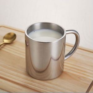 Tasse à café, lait ou eau en acier inoxydable à double paroi, écologique, pour le camping et les voyages, 200 ml, 300 ml, 400 ml - Product Image 2