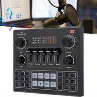 Interface audio de studio professionnel en gros enregistrement de flux en direct externe cartes son audio V9 pour l'enregistrement