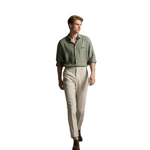 Pantalon de survêtement unisexe décontracté imprimé en sergé molletonné 100 % coton, style chef, anti-boulochage, taille élastique, coupe droite, service OEM, coloré - Product Image 1