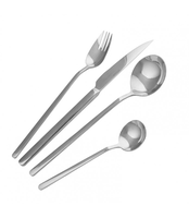 MASTER CHEF Casa Inox Juegos SATIN Ensemble de couverts 16 pièces en acier inoxydable doré