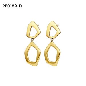 Pendientes de moda Amy Amy PE0189, pendientes geométricos chapados en plata para mujer, joyería de fiesta, estilo moderno - Product Image 2