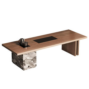 Nouvelle <span class=keywords><strong>table</strong></span> à thé multifonctionnelle en <span class=keywords><strong>bois</strong></span> massif de style chinois, couleur noyer, grand <span class=keywords><strong>plateau</strong></span>, pour la maison et le bureau, <span class=keywords><strong>plateau</strong></span> pour préparer le thé - Product Image 5