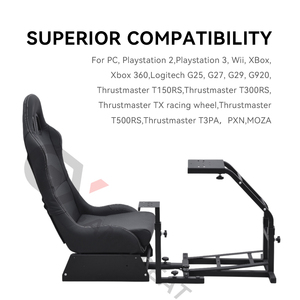 GY032 Jeu d'intérieur Offre Spéciale 3D Simulateur de conduite de voiture Cockpit pour Logitech Playstation <span class=keywords><strong>Xbox</strong></span> 360 Wii Mac PC <span class=keywords><strong>Thrustmaster</strong></span> - Product Image 6