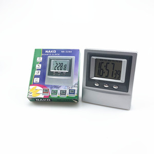 Electronic Desk Clock With Day Date Display Battery Operated Rectangular Shape For Office Home Use - Product Image 5