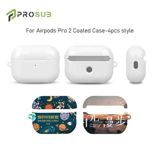 Funda para Auriculares Sublimable Personalizada al por Mayor de Prosub, Funda de PC Recubierta para Sublimación para <span class=keywords><strong>Airpods</strong></span> <span class=keywords><strong>Pro</strong></span> 2 - Product Image 1
