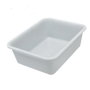 Recipiente rectangular de plástico blanco grueso para almacenamiento de alimentos, exhibidor para barbacoa, platos guisados, hot pot picante, y - Product Image 1