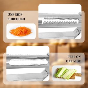 1 éplucheur à légumes multifonctionnel en acier inoxydable, éplucheur à pommes de terre, éplucheur julienne - Product Image 3