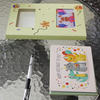 Cartes-cadeaux en papier avec motifs de dessins animés personnalisés, avec enveloppes, cartes de vœux, vente en gros, impression directe d'usine