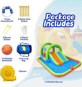 Château gonflable personnalisé OEM pour parc aquatique extérieur, toboggan gonflable, château de saut gonflable pour enfants - Product Image 5