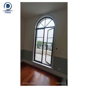 Baies vitrées en alliage d'aluminium sur mesure de style français Château avec verre teinté intelligent et poignées dorées Cadres minces - Product Image 6