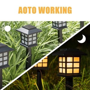 Luces Solares <span class=keywords><strong>LED</strong></span> para Caminos de Jardín con Diseño de Antorcha, Lámpara Tipo Farol para Casa Pequeña, Luz Blanca Cálida, Impermeable para Exteriores, Farles <span class=keywords><strong>LED</strong></span> para Jardín - Product Image 5