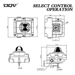 DQ Hochwertige Signalrückführungsvorrichtung APL-410N für Industrieventile, Explosionsgeschützter Pneumatikventil-Endschalter - Product Image 4