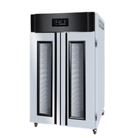 Armoire de fermentation professionnelle à double porte pour 36 plateaux, avec minuterie numérique, 220V 3.4KW, en acier inoxydable, pour boulangerie