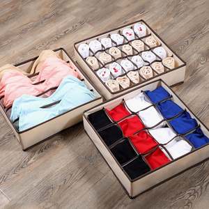 Caja de Almacenamiento de Ropa Interior Plegable de Tela Oxford, Juego de Tres Piezas, Lavable, Organizador de Ropa Interior con Malla para Sujetadores, Braguitas y Calcetines - Product Image 2