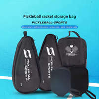 Sac de raquette de pickleball en cuir PU de qualité supérieure, imperméable, rembourré, pour une ou deux raquettes, avec logo personnalisé pour les joueurs professionnels