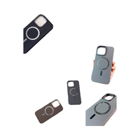 Nouvelle tendance affaires noir Design magnétique mat TPU support de support étuis de téléphone portable antichoc anneau support caractéristiques de protection