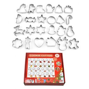 Ensemble de découpoirs à biscuits de Noël personnalisés en acier inoxydable, moules métalliques 3D pour pâtisserie, maison en pain d'épices - Product Image 5