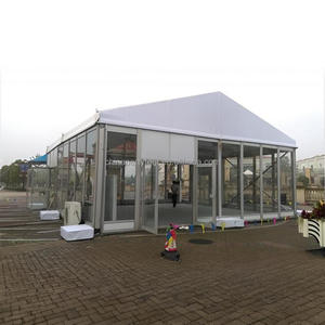 10x10m 100 personnes tente d'événement activités de plein air portée claire grande 10m grande tente avec mur de verre <span class=keywords><strong>pour</strong></span> la <span class=keywords><strong>location</strong></span> de fête de <span class=keywords><strong>mariage</strong></span> - Product Image 1