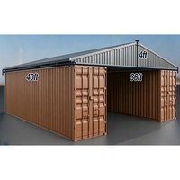 Couverture de conteneur sur mesure en tôle colorée, résistante aux intempéries et ignifuge, pour garage, abri de conteneur, stockage