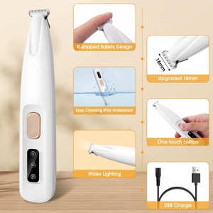 เครื่องตัดขนเท้าสัตว์เลี้ยงแบบกันน้ำ สำหรับสุนัขและแมว พร้อมไฟ LED - Product Image 3