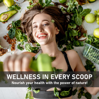 Poudre de spiruline OEM à formule personnalisée, boost d'énergie et santé digestive, spiruline pure, complément végétalien