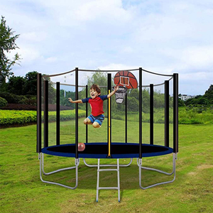 Zoshine Soft Foam Basketball <strong>Hoop</strong> for Outdoor Recreation with Trampoline Net <strong>Exercise</strong> and Play Central - Product Image 4
