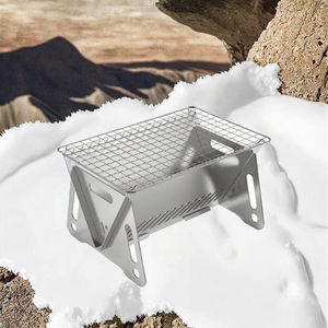 موقد قابل للطي خارجي من الفولاذ المقاوم للصدأ للبيع بالجملة للتخييم والحديقة والولطهي الشواء - Product Image 1