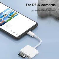 Adaptador OTG tipo C enchufe TF/lector de tarjetas SD para Xiaomi Oneplus iPhone OPPO POCO accesorios para teléfono móvil 3 en 1 Conector USB C a A