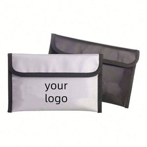 New Portable Liquid Silicone Fireproof Storage Pouch Custom Fashion Fire-Resistant <b>Document</b> Pouch for Mobile Phones Credit - Product Image 1