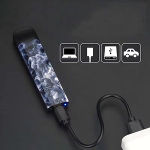 Briquet USB de luxe Weipu personnalisé, portable, en plastique, électrique, pour cigarettes, avec boîtes vides et technique de miroir, design d'usine - Product Image 5