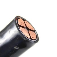 كابل طاقة كهربائي مدرع YJv22 منخفض الجهد 1 كيلو فولت، 1 أو 2 أو 3 أو 4 أو 5 أسلاك، 50/95/120 مم مربع، نحاس، PVC، للاستخدام الخارجي والدفن تحت الأرض