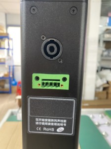 Clp425b siêu mỏng 100V/70v100w 4Ω di động Cột loa âm thanh thông minh hệ thống PA Cột loa cho hội nghị nhà thờ Dante - Product Image 6