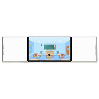 Tableau blanc interactif intelligent à écran tactile 75-98 pouces 4+32, tout-en-un, 4K UHD, double système d'exploitation, anti-reflets, enseignement numérique en classe