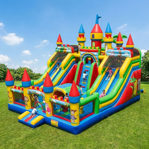 Gran Oferta: Castillo Hinchable de PVC de Alta Resistencia con Tobogán, Equipo de <span class=keywords><strong>Alquiler</strong></span> para Fiestas, Grado Comercial - Product Image 3