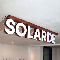 Enseigne lumineuse LED RGB 3D personnalisée avec logo pour extérieur, enseigne de magasin, enseigne de canal, contrôle à distance, bâtiments, bureaux
