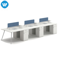 LIWEI Mobilier de bureau en bois, systèmes de plan de travail ouverts modernes pour espace de travail avec une capacité de 6 à 20 personnes, durable et écologique