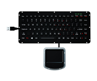 Clavier d'ordinateur portable en caoutchouc de silicone IP65 avec pavé tactile de résolutions 400DPI
