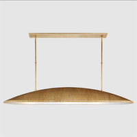 Lustre de cuisine américain de luxe personnalisé BGST, grand luminaire linéaire en laiton et cuivre, pour restaurant