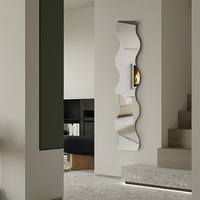 Miroir mural décoratif ondulé sans cadre à bords irréguliers pour chambre, salon, entrée - Vente en gros